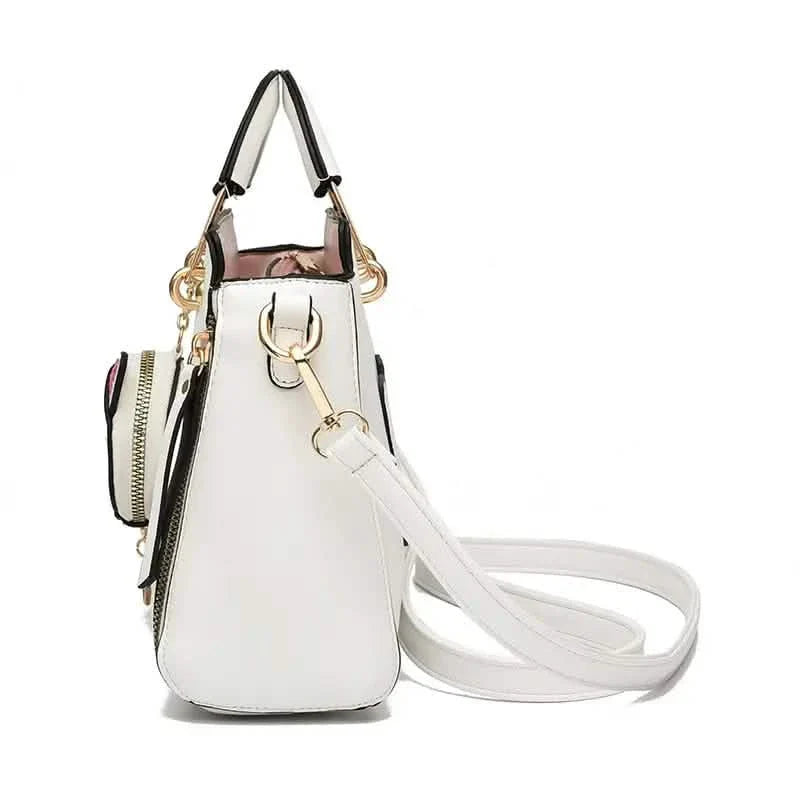 Buchstaben Dekor Handsatchel