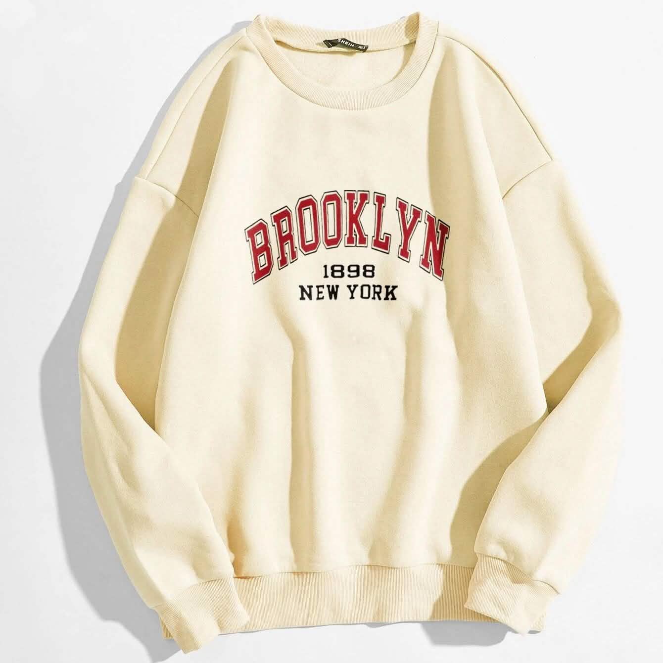 Buchstaben-Grafik Thermo-Sweatshirt