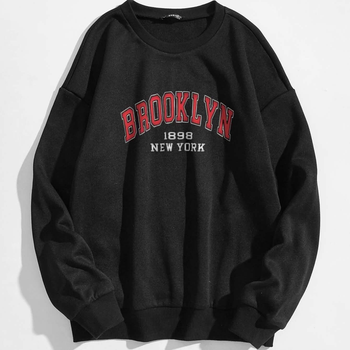 Buchstaben-Grafik Thermo-Sweatshirt