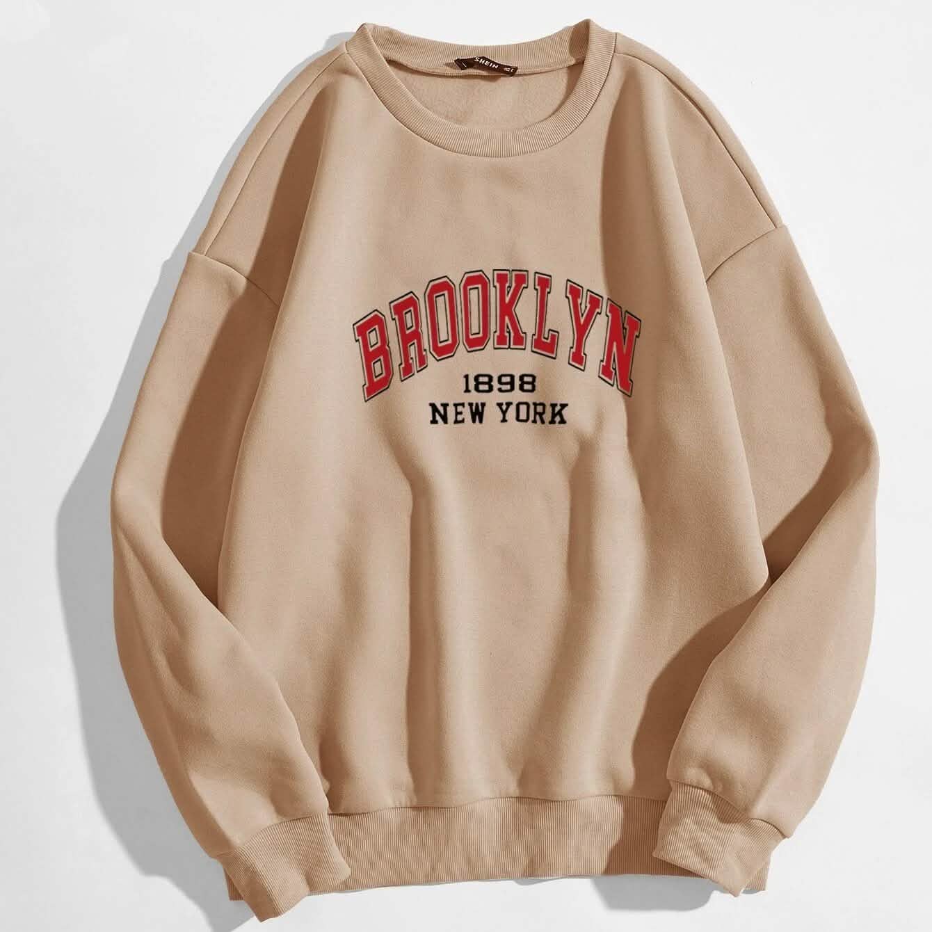 Buchstaben-Grafik Thermo-Sweatshirt