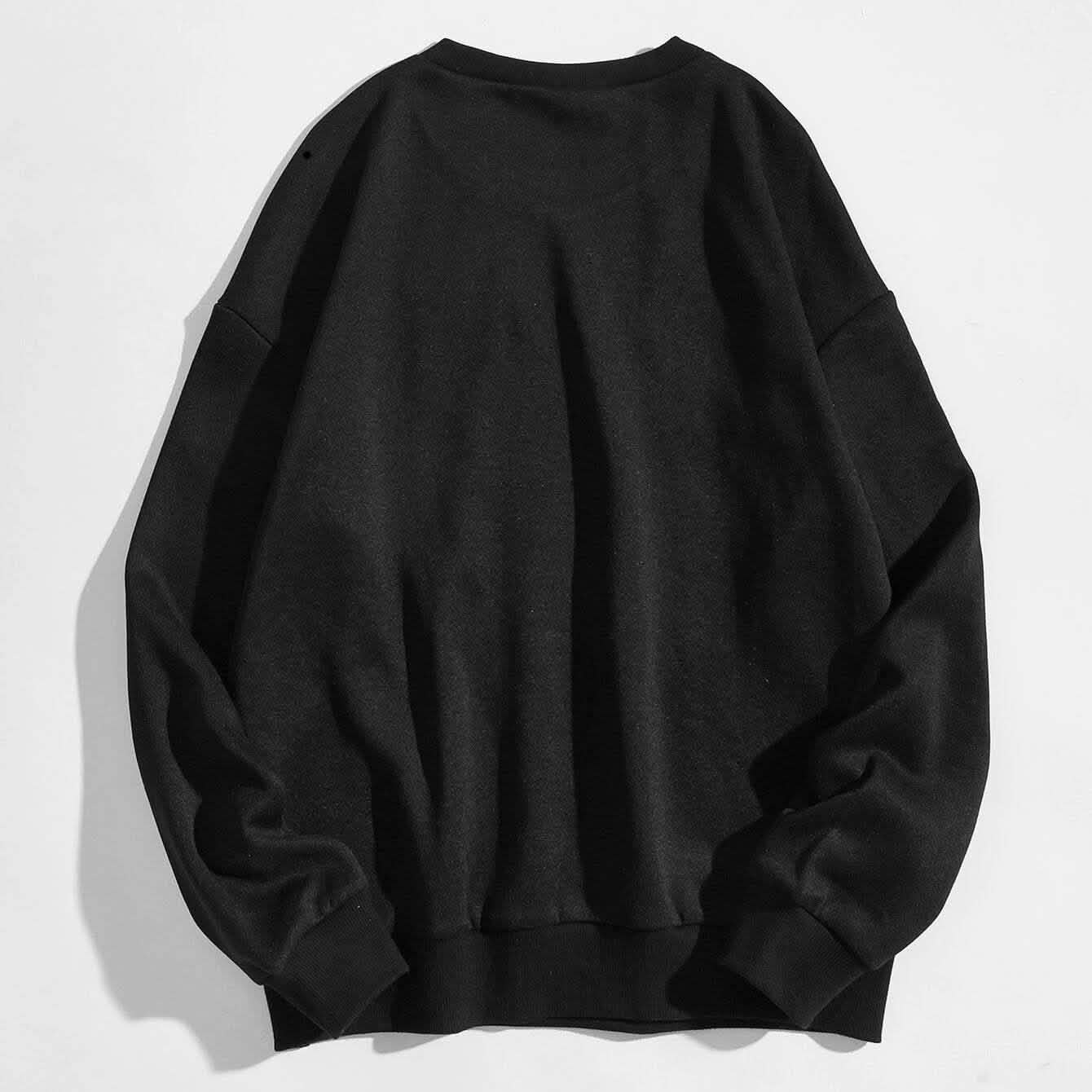 Buchstaben-Grafik Thermo-Sweatshirt