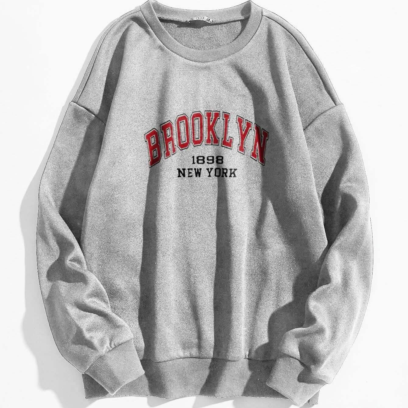 Buchstaben-Grafik Thermo-Sweatshirt
