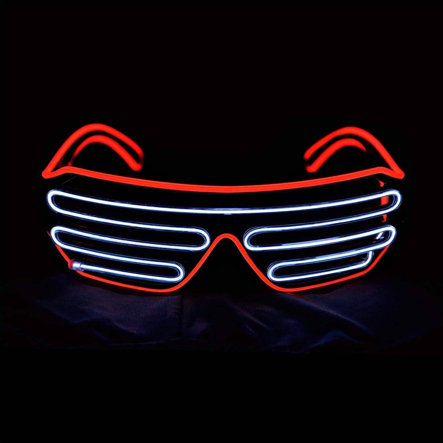 Light Up Shutter Neon Rave Blinkende LED-Sonnenbrille