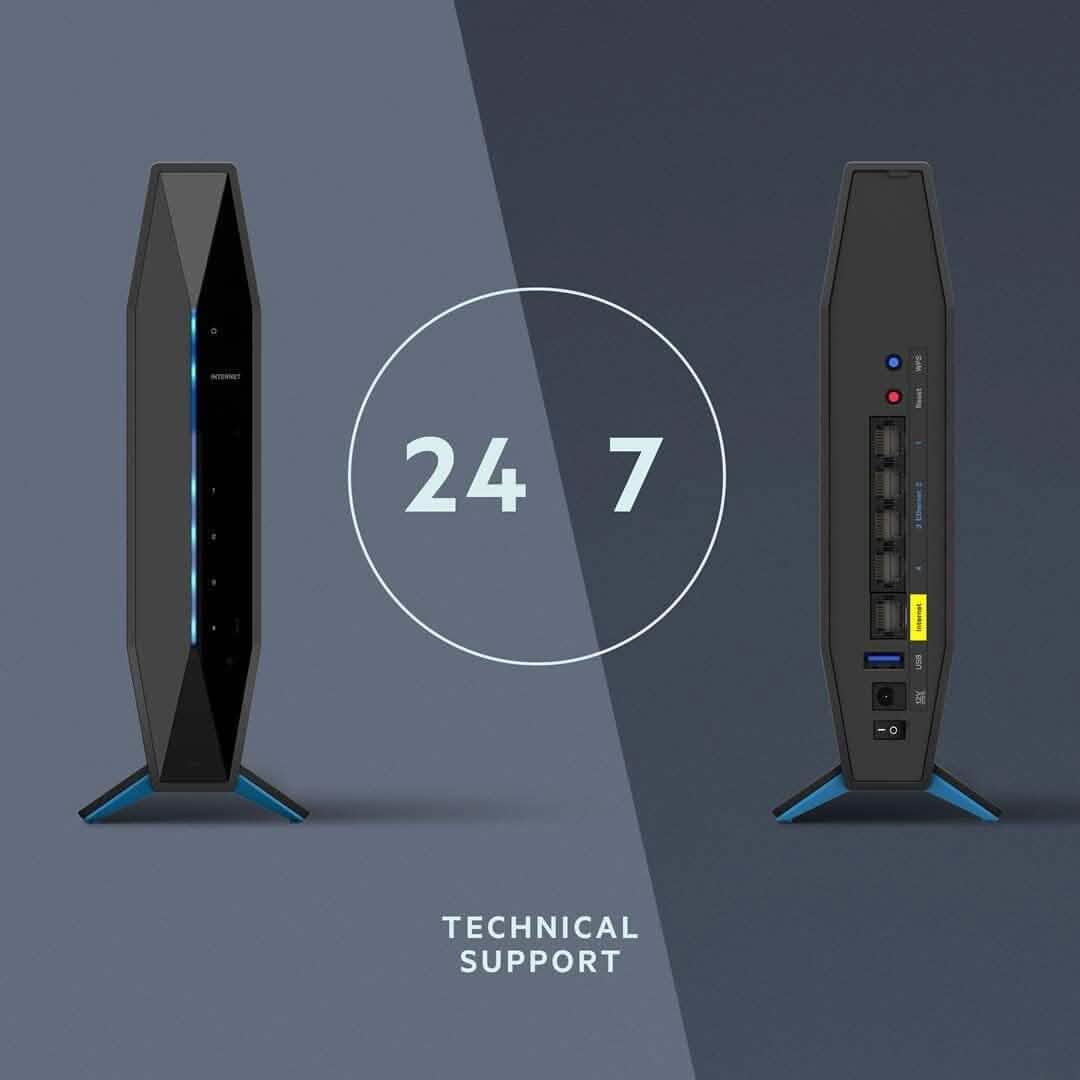Linksys AX1800 Wi-Fi 6 Router Heimnetzwerk, Dual Band Wireless AX Gigabit WLAN Router (Generalüberholt)