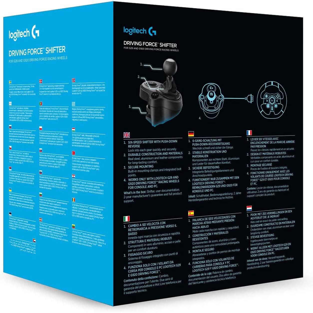 Logitech Driving Force Shifter – USB für PS4 und Xbox One (generalüberholt)