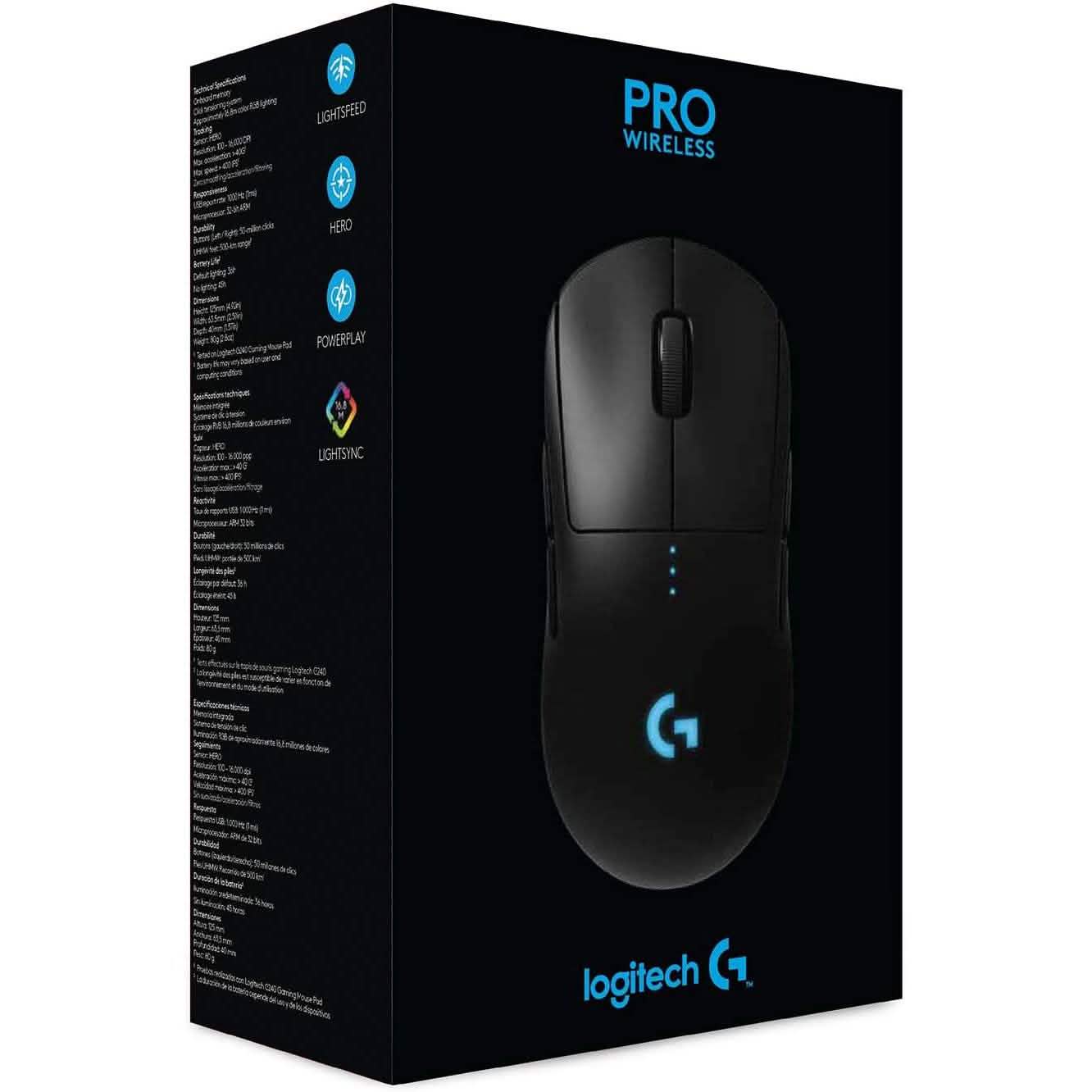Logitech G Pro Wireless FPS Gaming-Maus mit fortschrittlichem Gaming-Sensor (Refurbished)