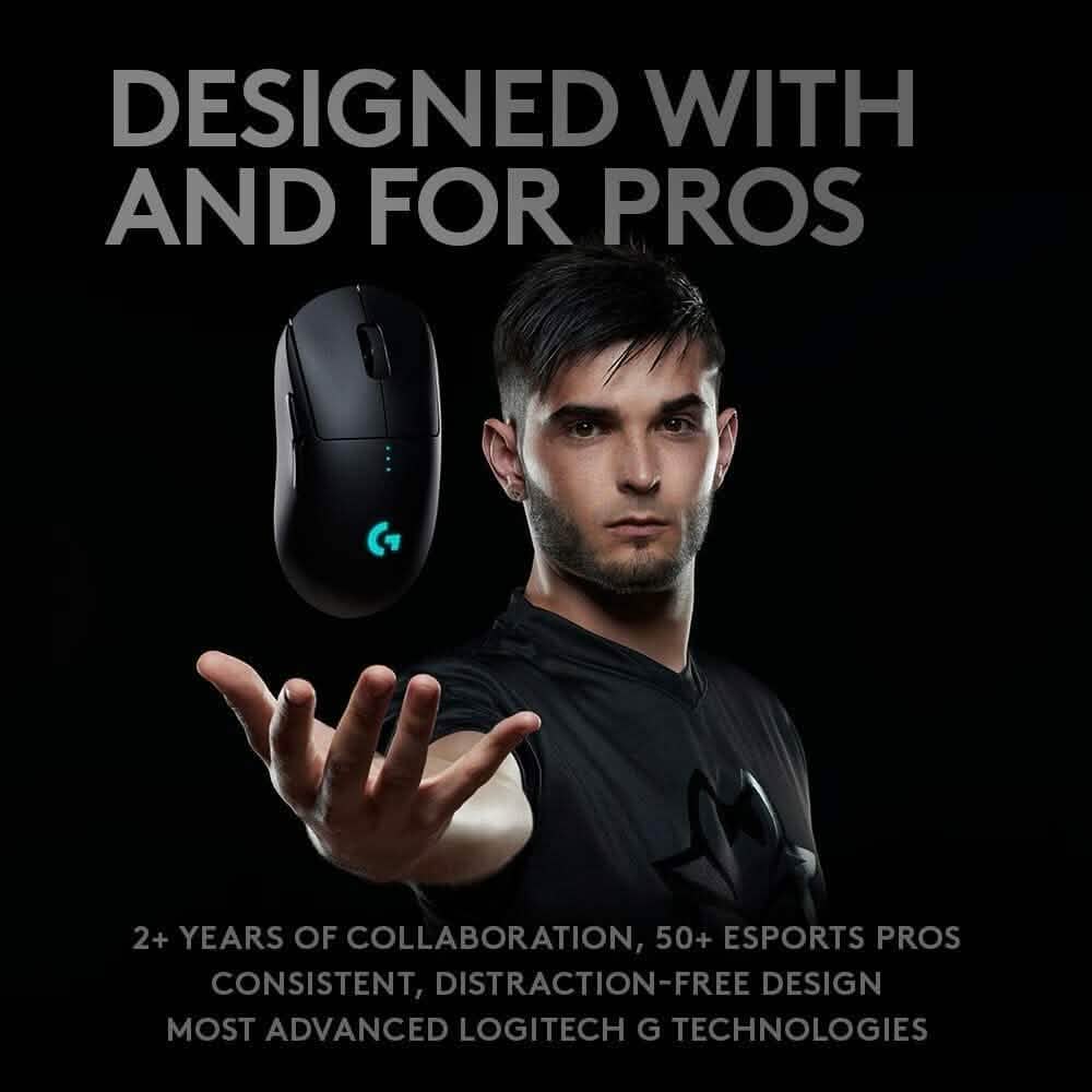 Logitech G Pro Wireless Gaming Maus mit eSports-tauglicher Leistung (generalüberholt)