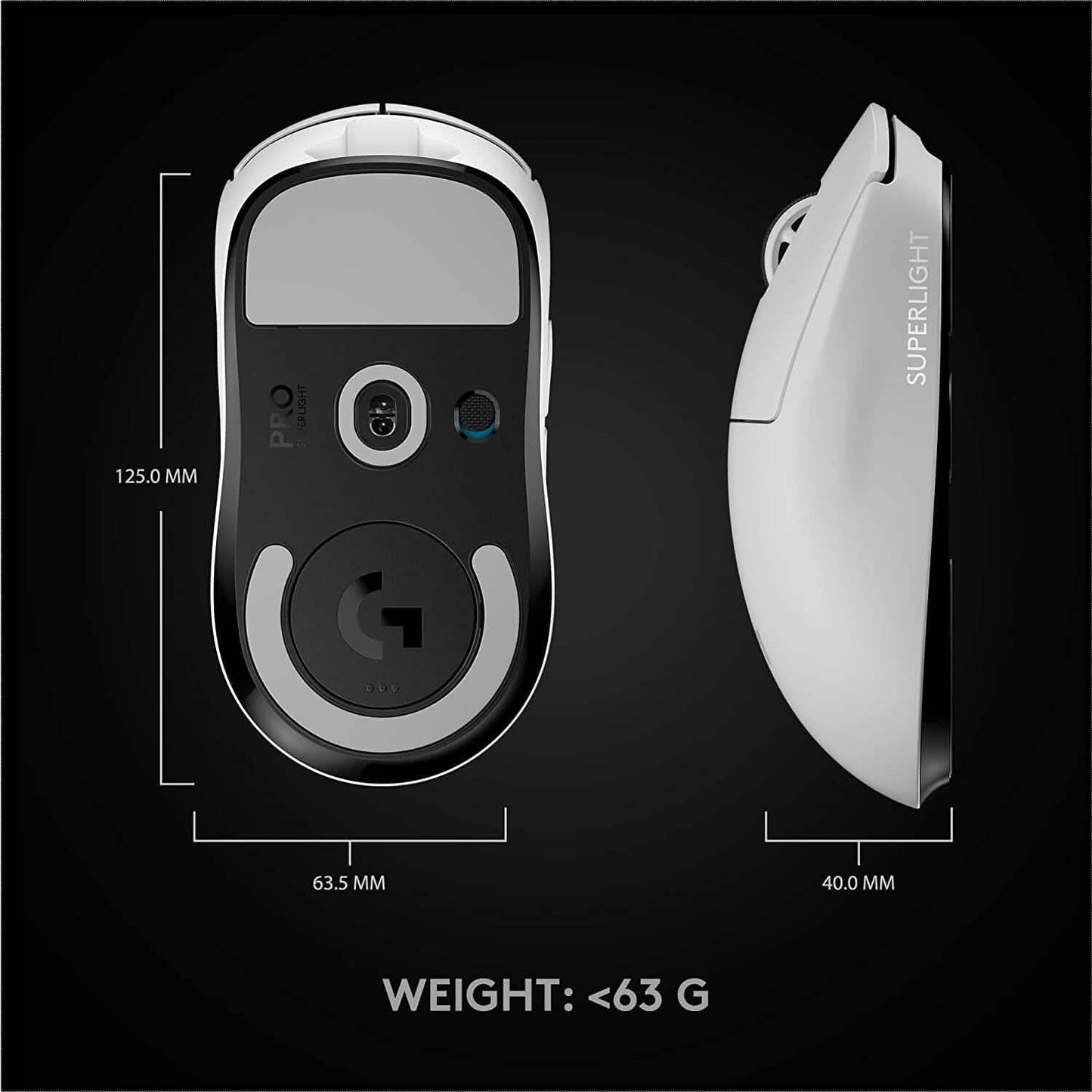 Logitech G PRO X Superlight kabellose Gaming-Maus (Generalüberholt)
