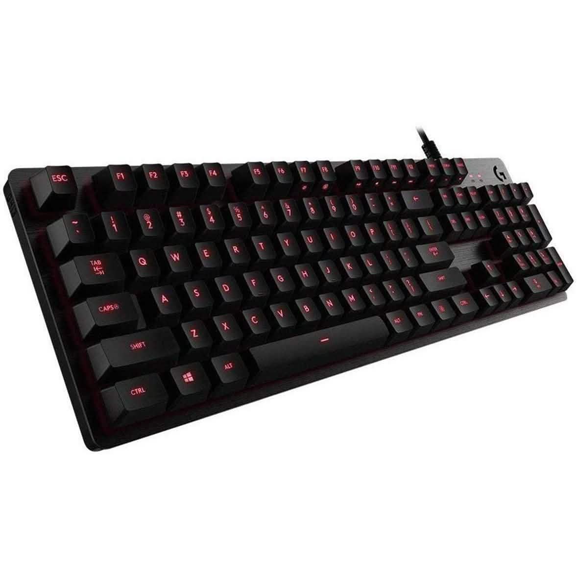 Logitech G413 Mechanische Gaming-Tastatur mit Hintergrundbeleuchtung USB Passthrough Carbon (Generalüberholt)
