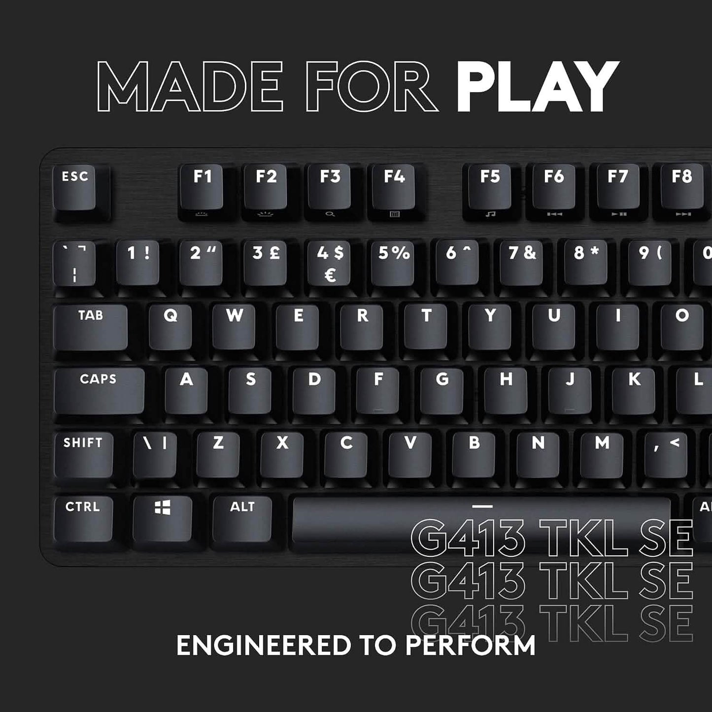 Logitech G413 TKL SE Mechanische Gaming-Tastatur