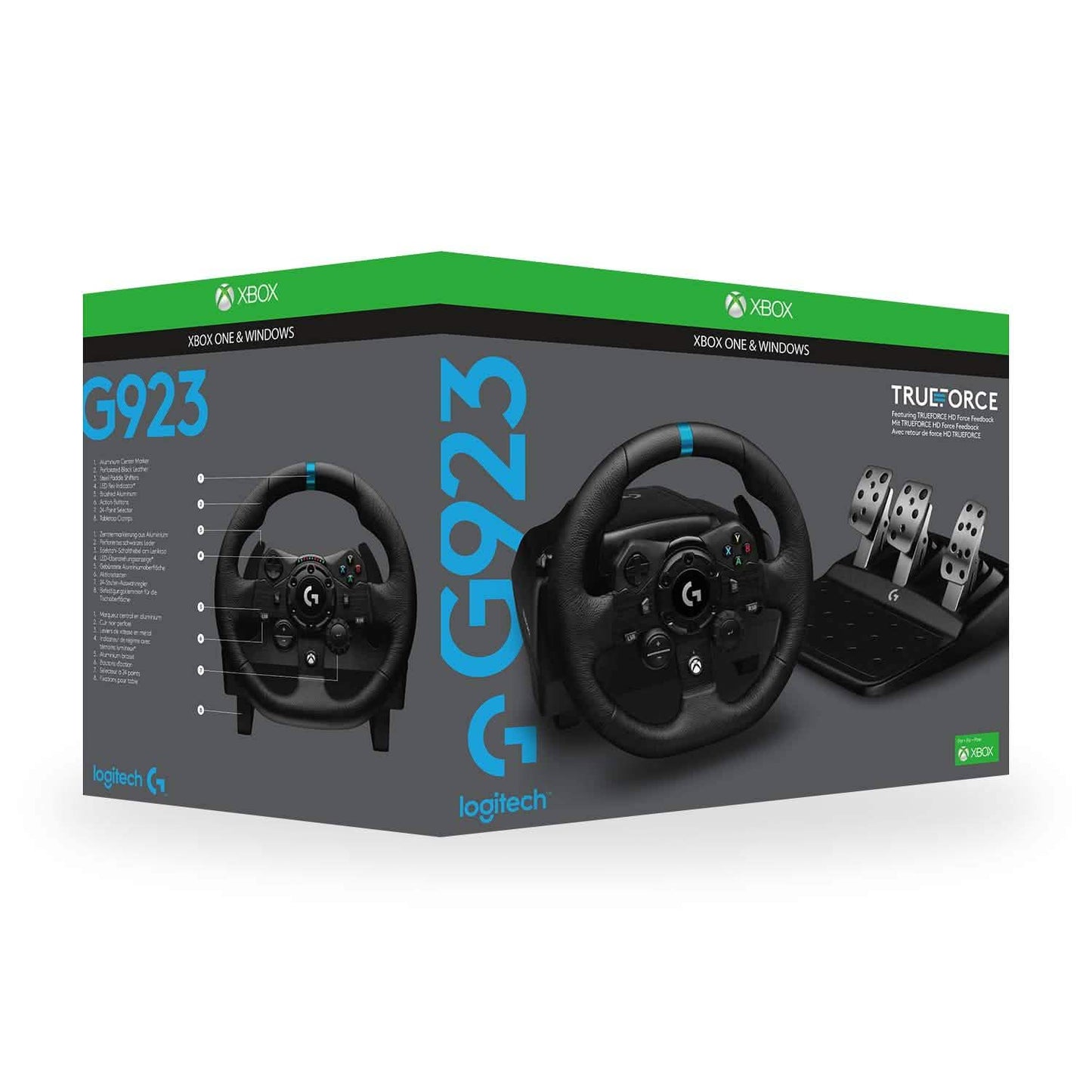 Logitech G923 Lenkrad und Pedale (Generalüberholt)