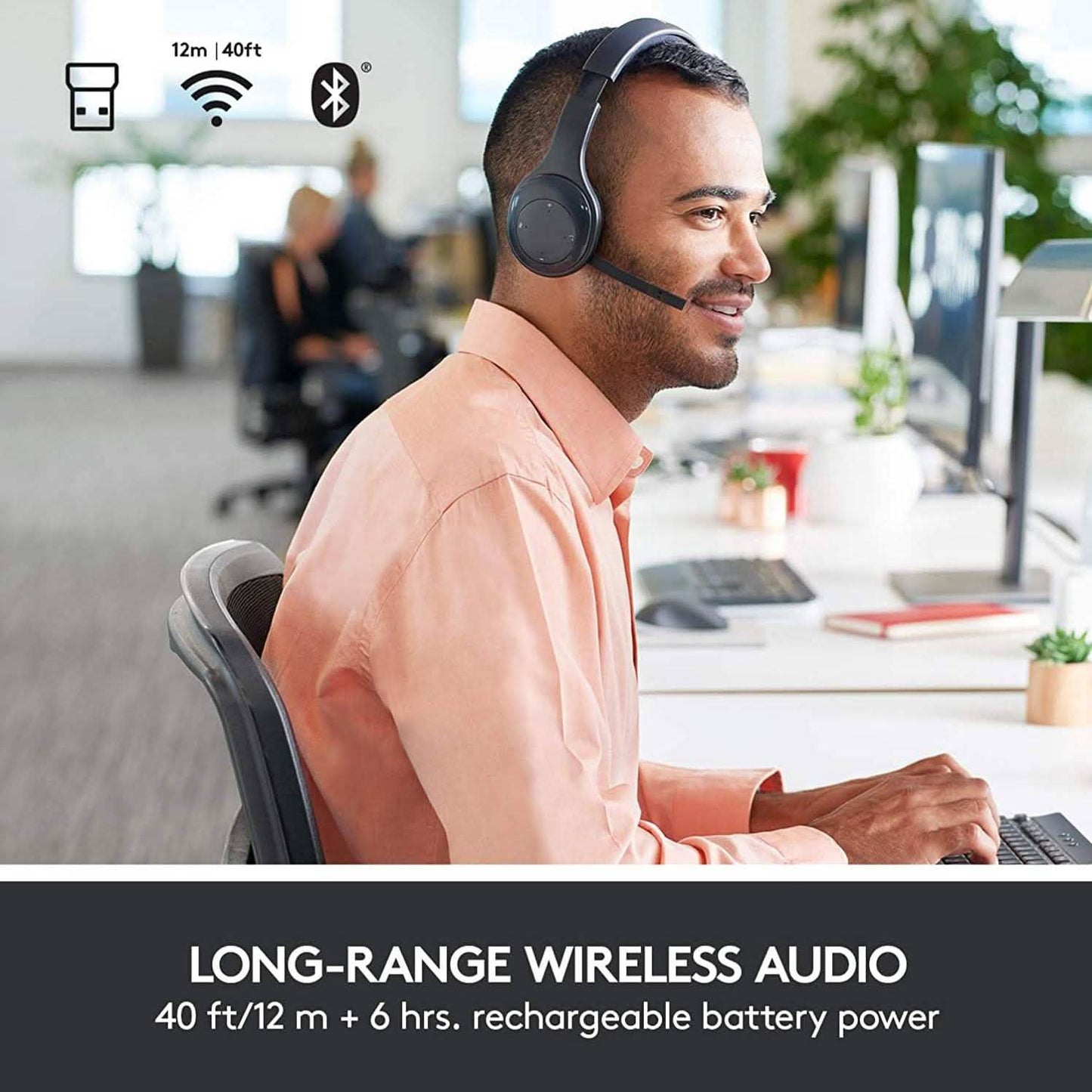 Logitech H800 kabelloses Bluetooth-Headset (generalüberholt)
