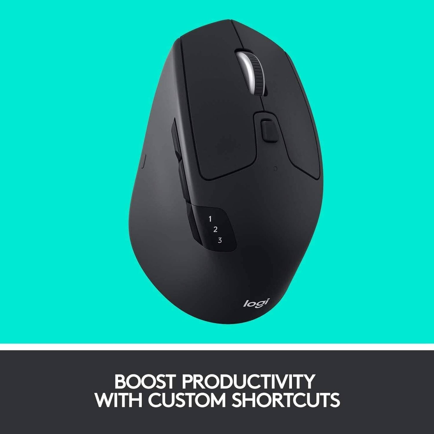 Logitech M720 Triathlon Multi-Device Maus mit USB Unifying Empfänger (Generalüberholt)