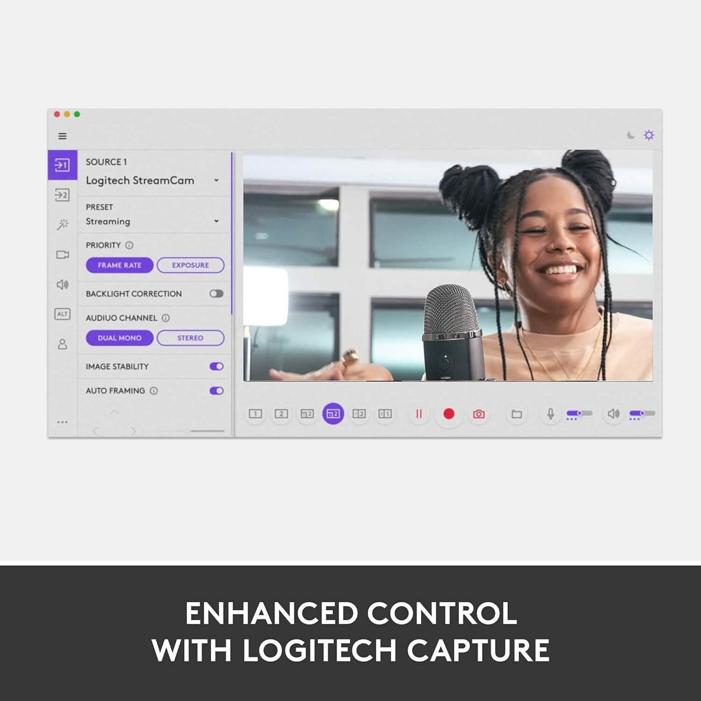 Logitech StreamCam, Live-Streaming-Webcam (Generalüberholt)