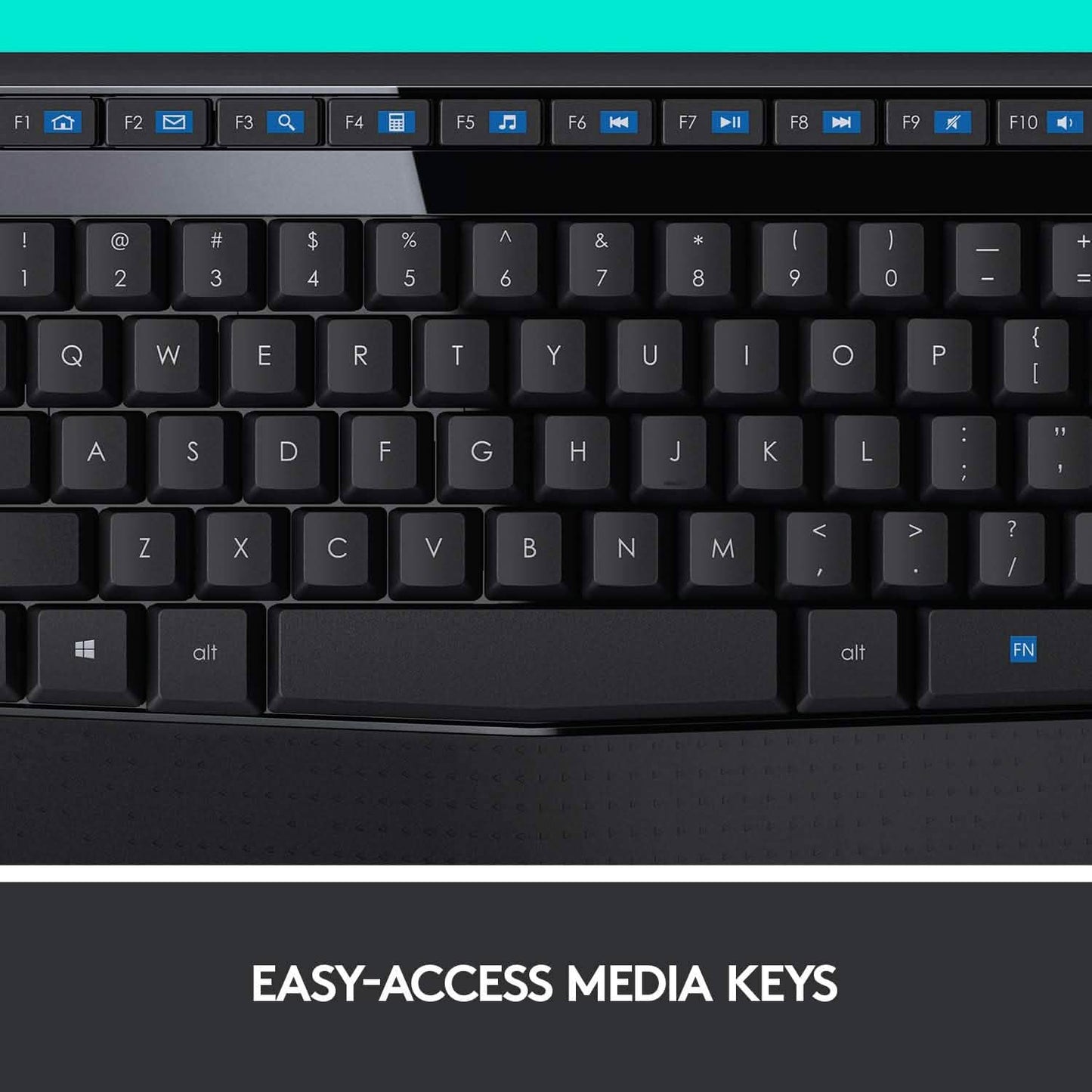 Logitech Wireless Combo Tastatur in Standardgröße mit komfortabler rechtshändiger Maus (erneuert)
