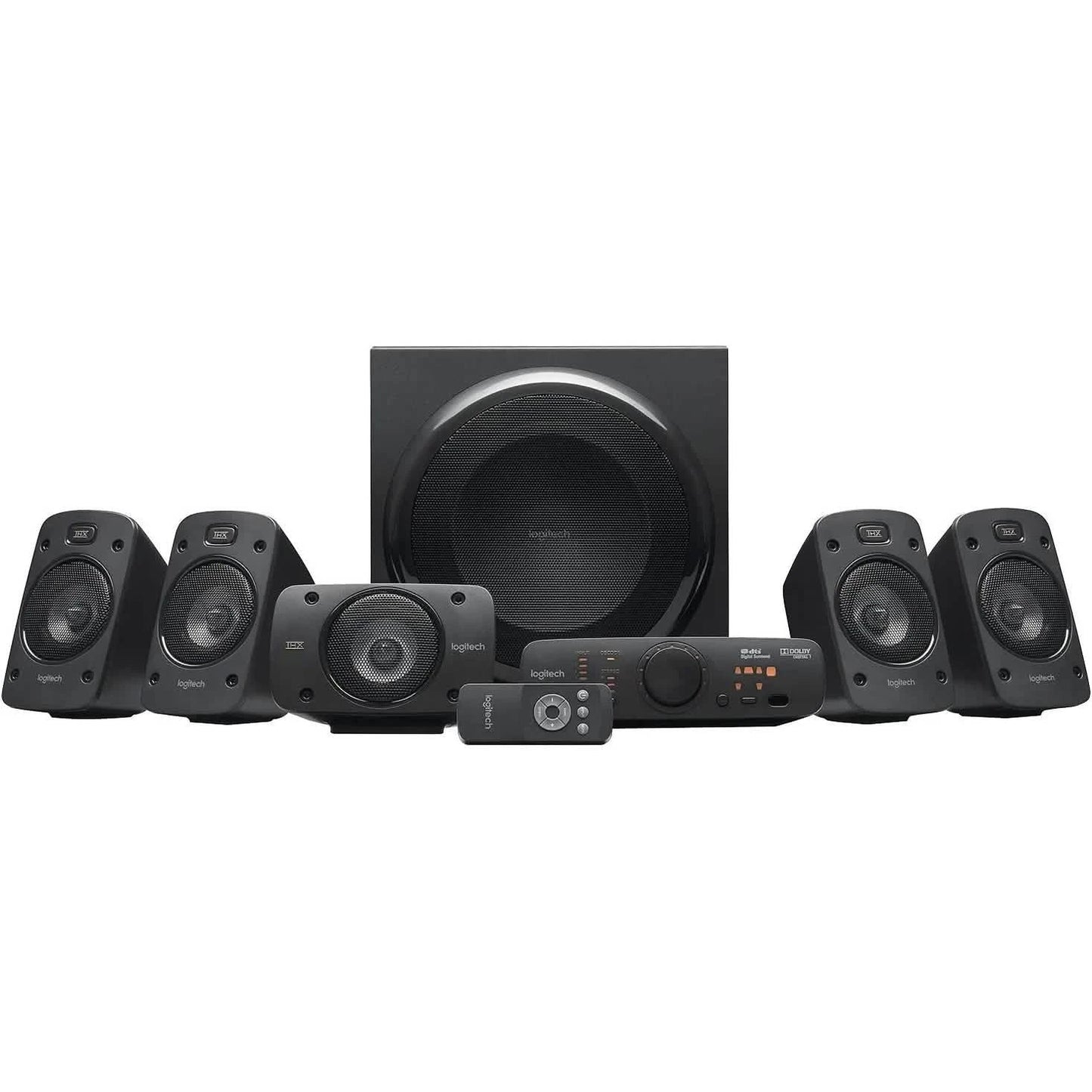 Logitech Z906 5.1 Surround Sound Lautsprechersystem – THX-, Dolby Digital- und DTS Digital-zertifiziert (Generalüberholt)