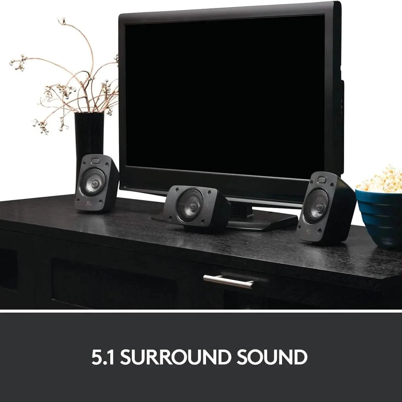 Logitech Z906 5.1 Surround Sound Lautsprechersystem – THX-, Dolby Digital- und DTS Digital-zertifiziert (Generalüberholt)