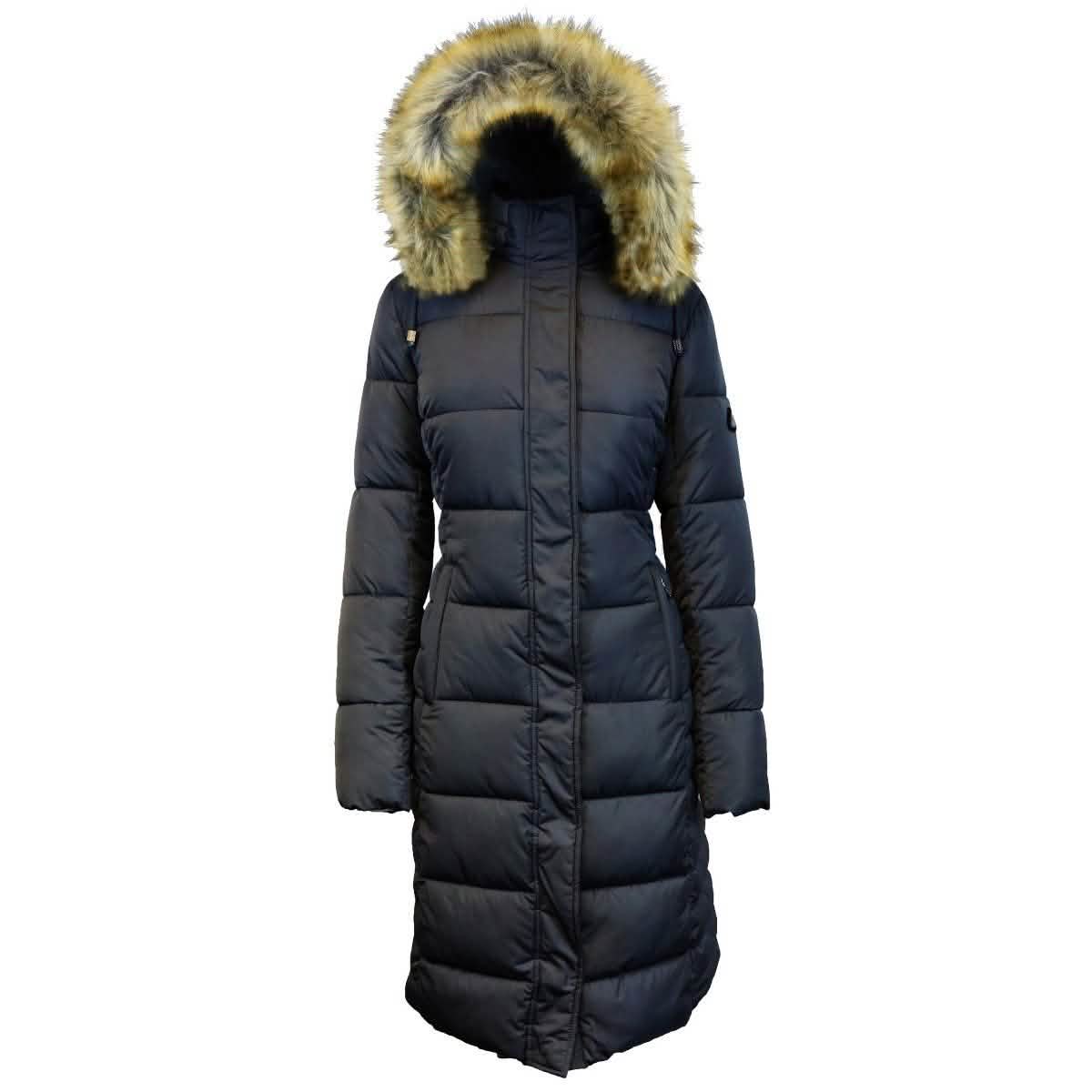 Langer Heavyweight Parka mit Kapuze aus Kunstpelz