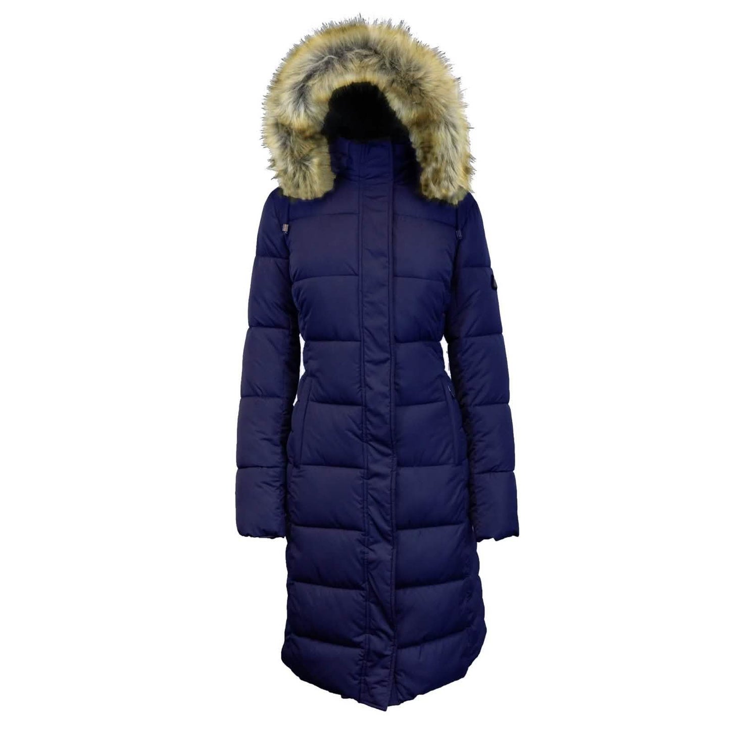 Langer Heavyweight Parka mit Kapuze aus Kunstpelz