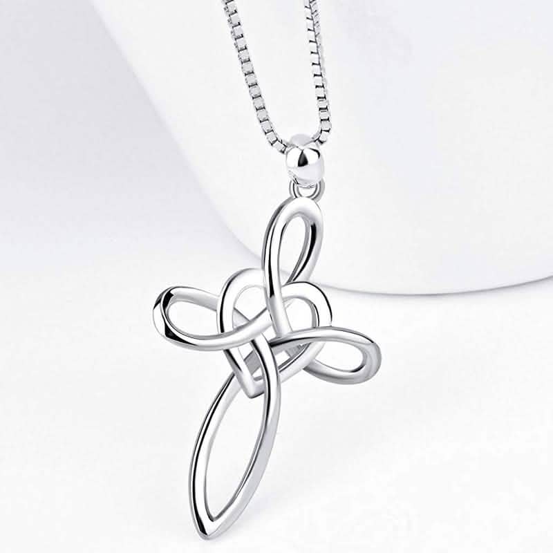 Wunderschöne Halskette mit Kreuzanhänger aus Sterlingsilber