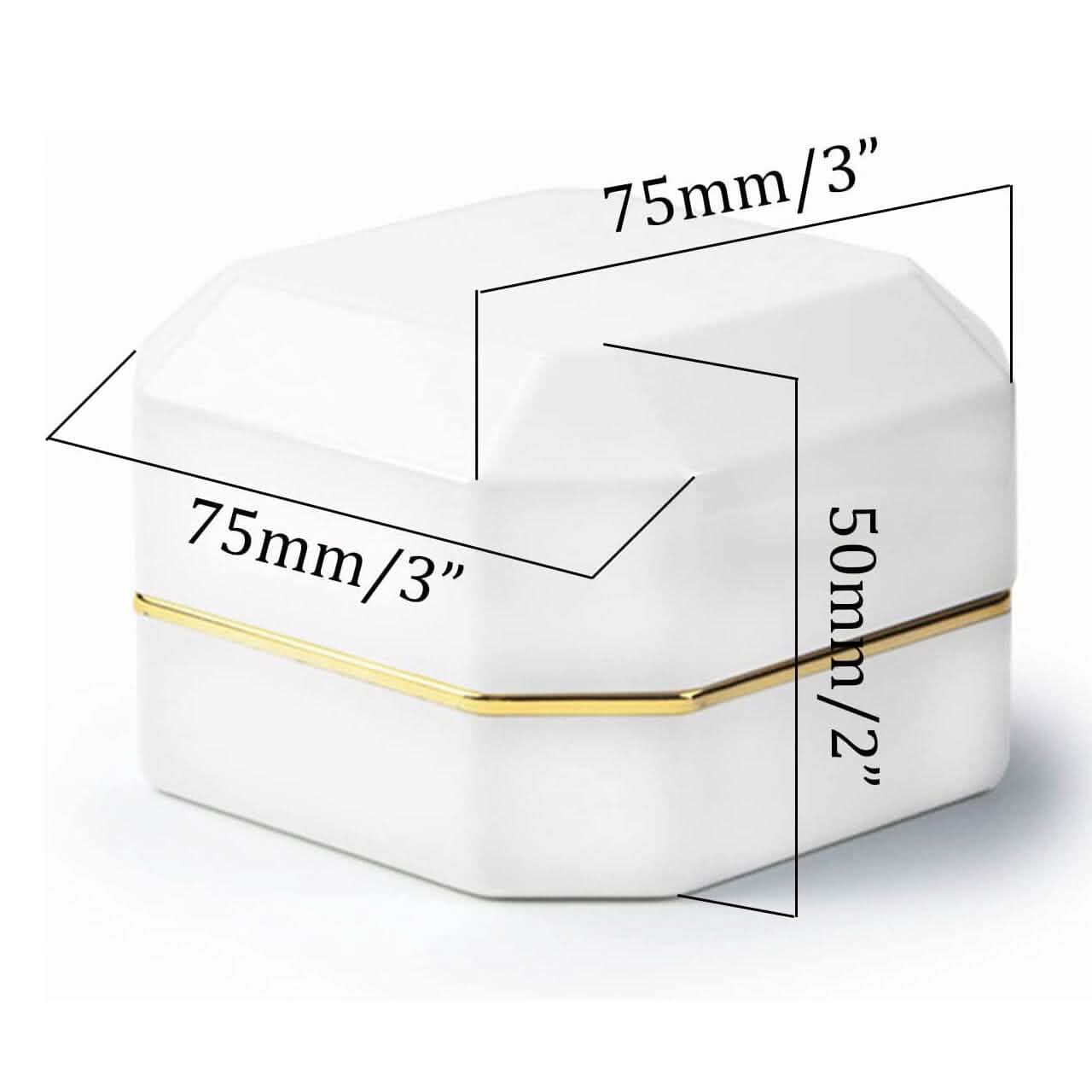 Luxuriöse Ringbox mit LED-Beleuchtung
