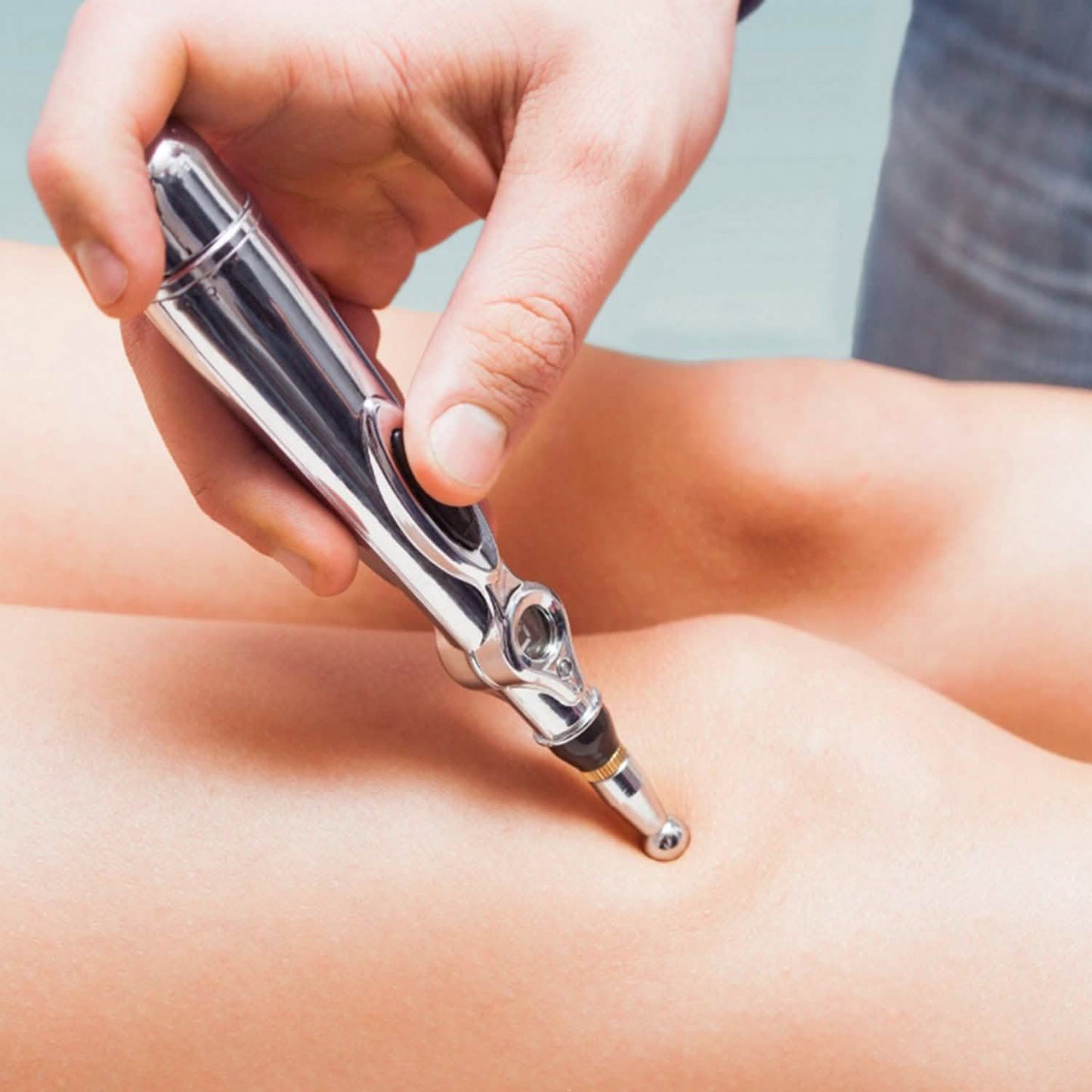 Magnetische Elektrische Akupunktur-Meridian-Lasertherapie-Massage-Stift