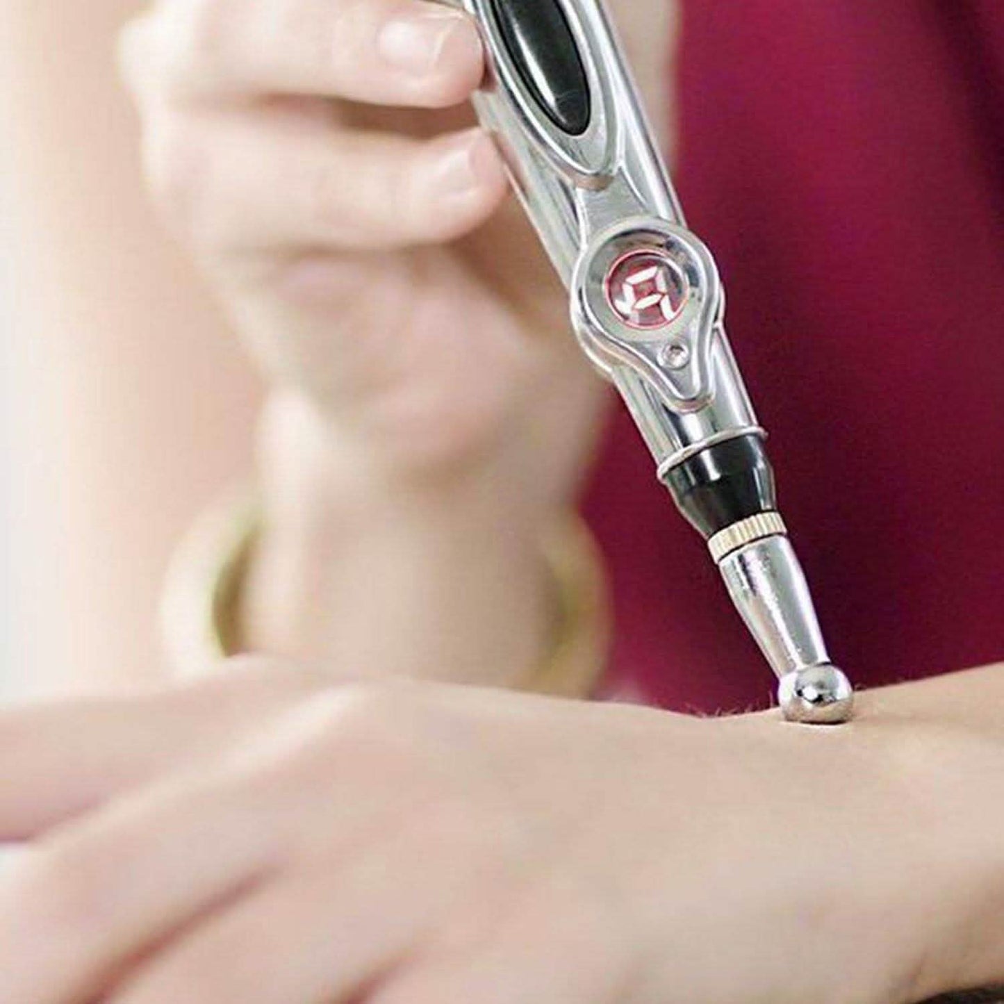 Magnetische Elektrische Akupunktur-Meridian-Lasertherapie-Massage-Stift