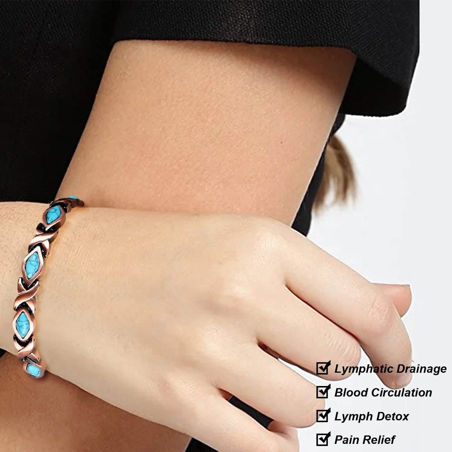 Magnetfeldtherapie Schmerzlinderndes Kupferarmband Unisex