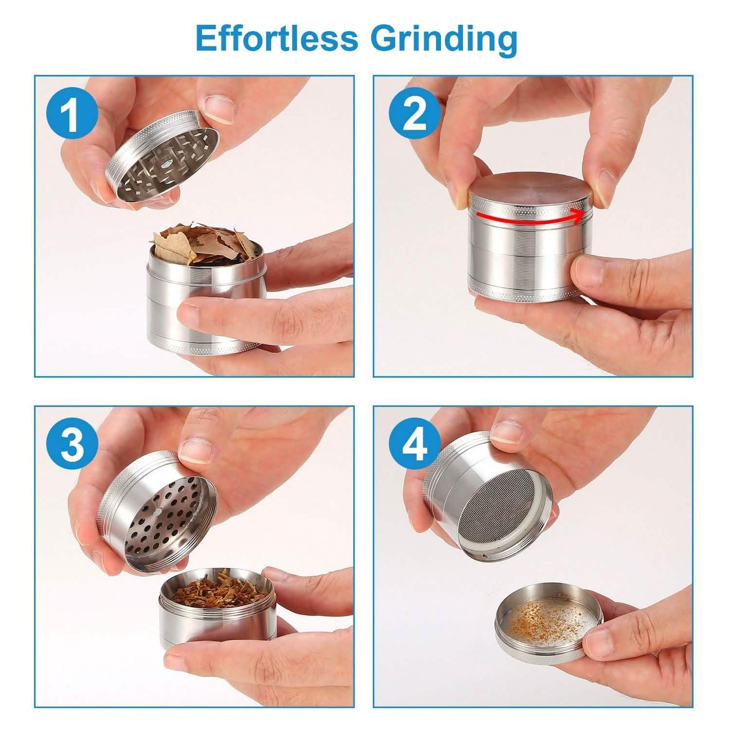 Magnetische Kräuter Gewürz Tabak Reibe