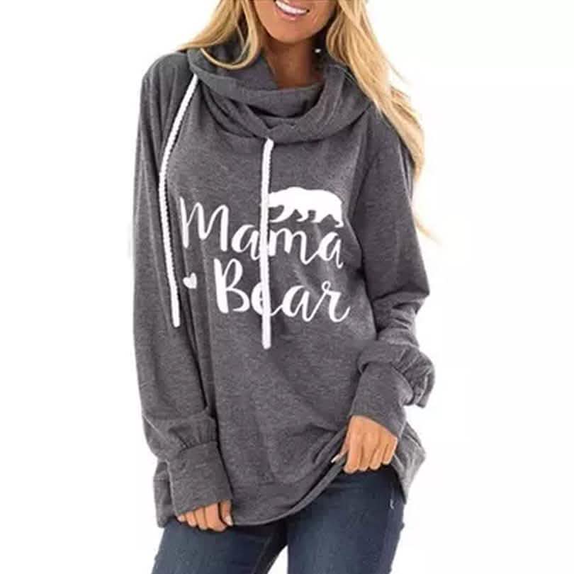 Mama Bär Kapuzen-Modetunika