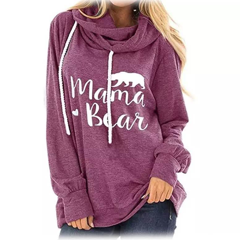 Mama Bär Kapuzen-Modetunika