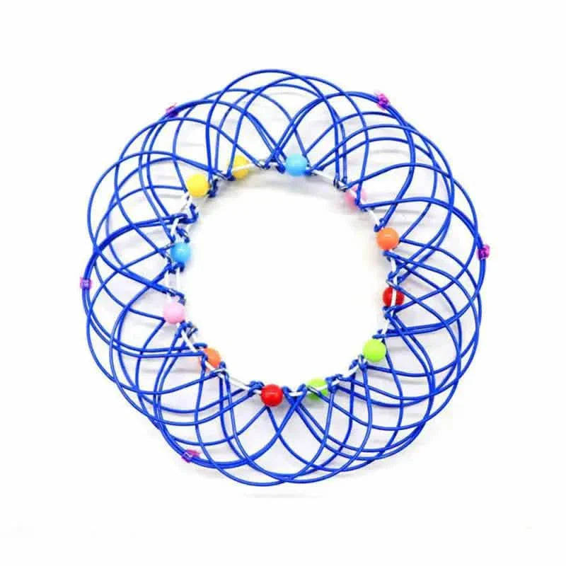 Mandala Dekompressions-Blumenkorb & Stahlring Sensorisches Spielzeug