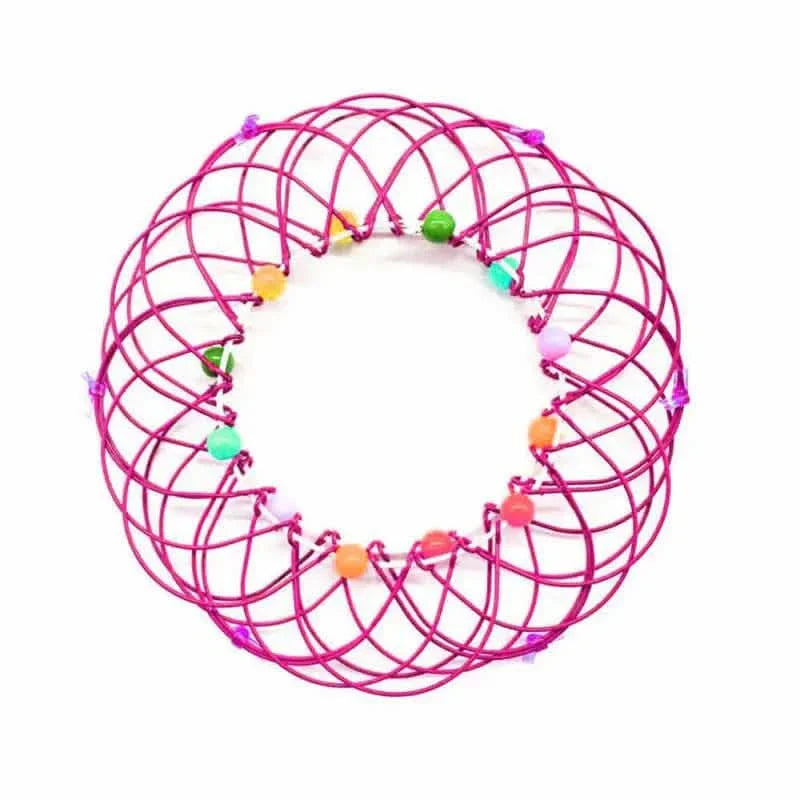 Mandala Dekompressions-Blumenkorb & Stahlring Sensorisches Spielzeug