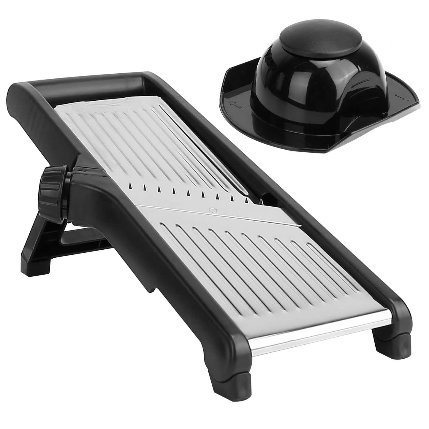 Mandoline-Edelstahl-Gemüseschneider mit 5 einstellbaren Klingen