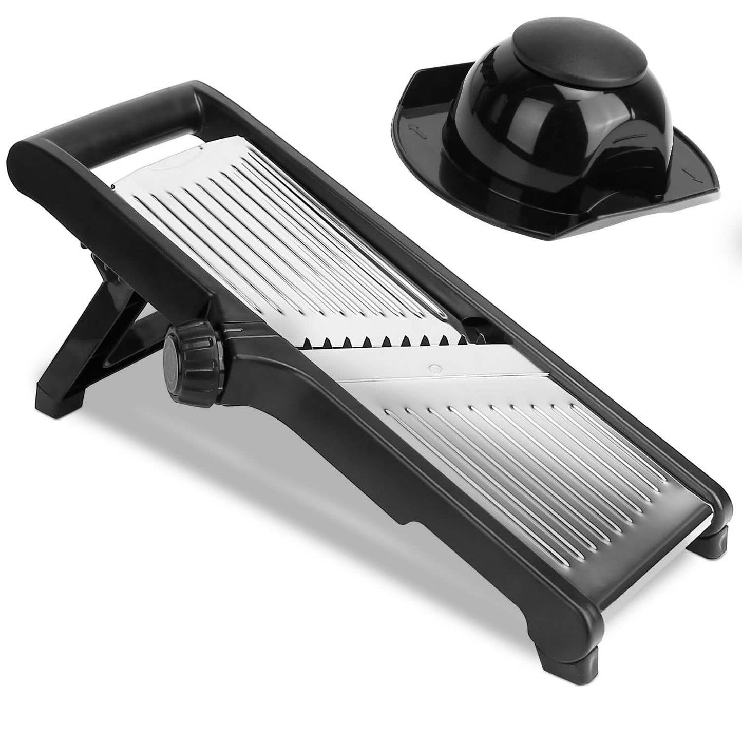 Mandoline-Edelstahl-Gemüseschneider mit 5 einstellbaren Klingen