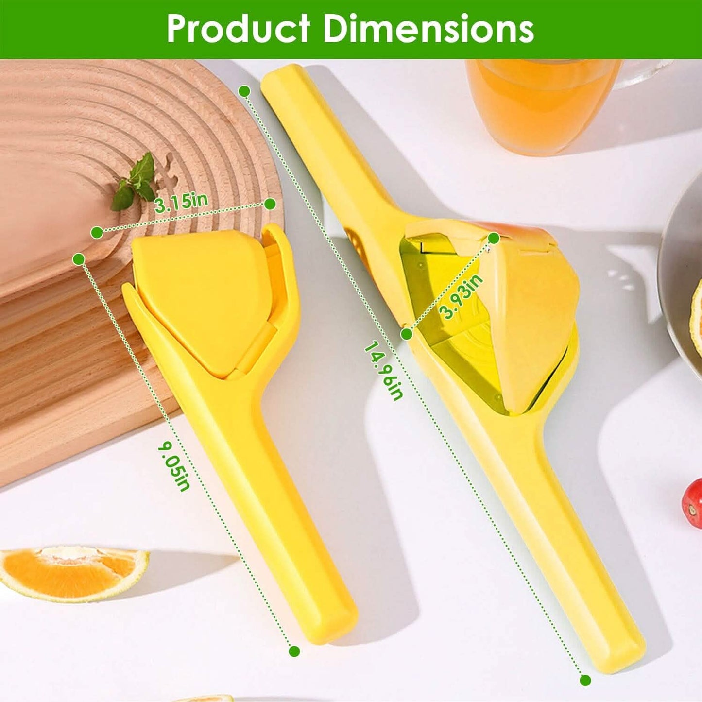 Manuelle Zitronenpresse mit flachem Design