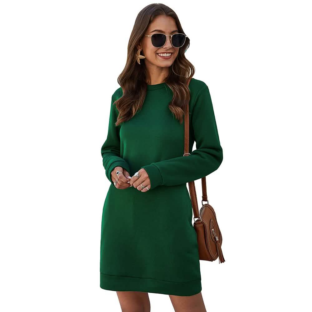 Marmoriertes Mini-Sweatshirt-Kleid