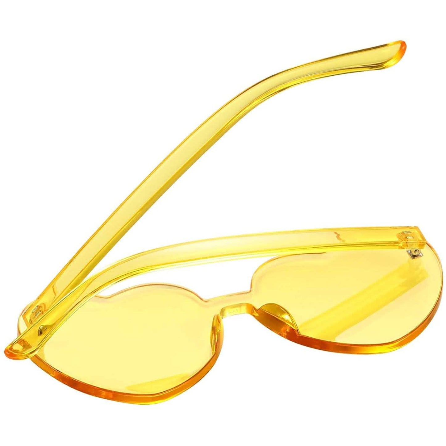 Maxdot Herzförmige Sonnenbrille Party-Sonnenbrille
