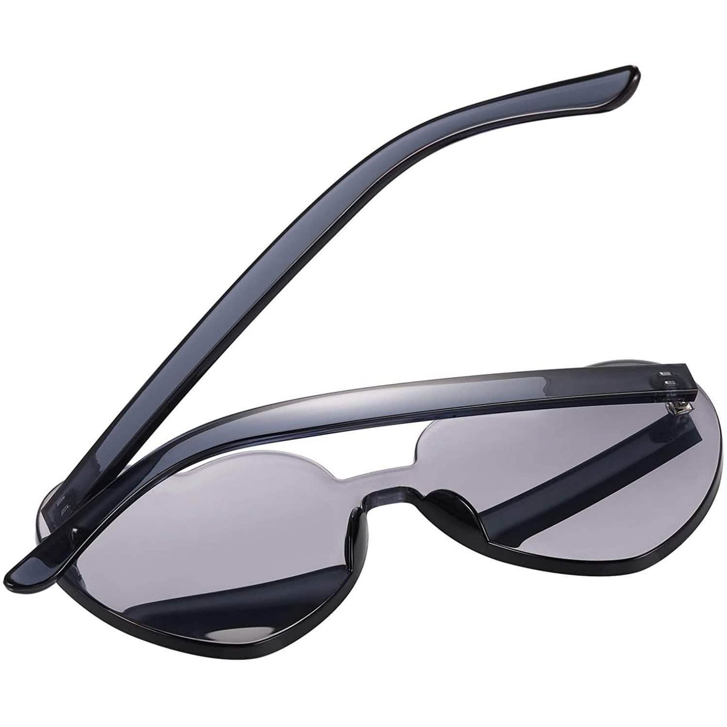 Maxdot Herzförmige Sonnenbrille Party-Sonnenbrille