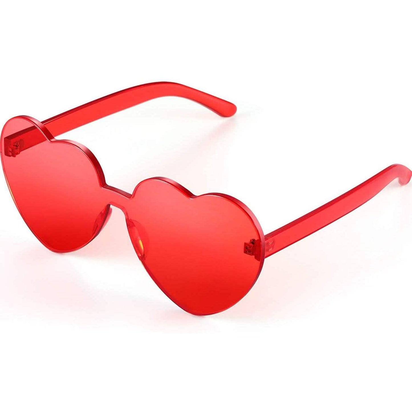 Maxdot Herzförmige Sonnenbrille Party-Sonnenbrille