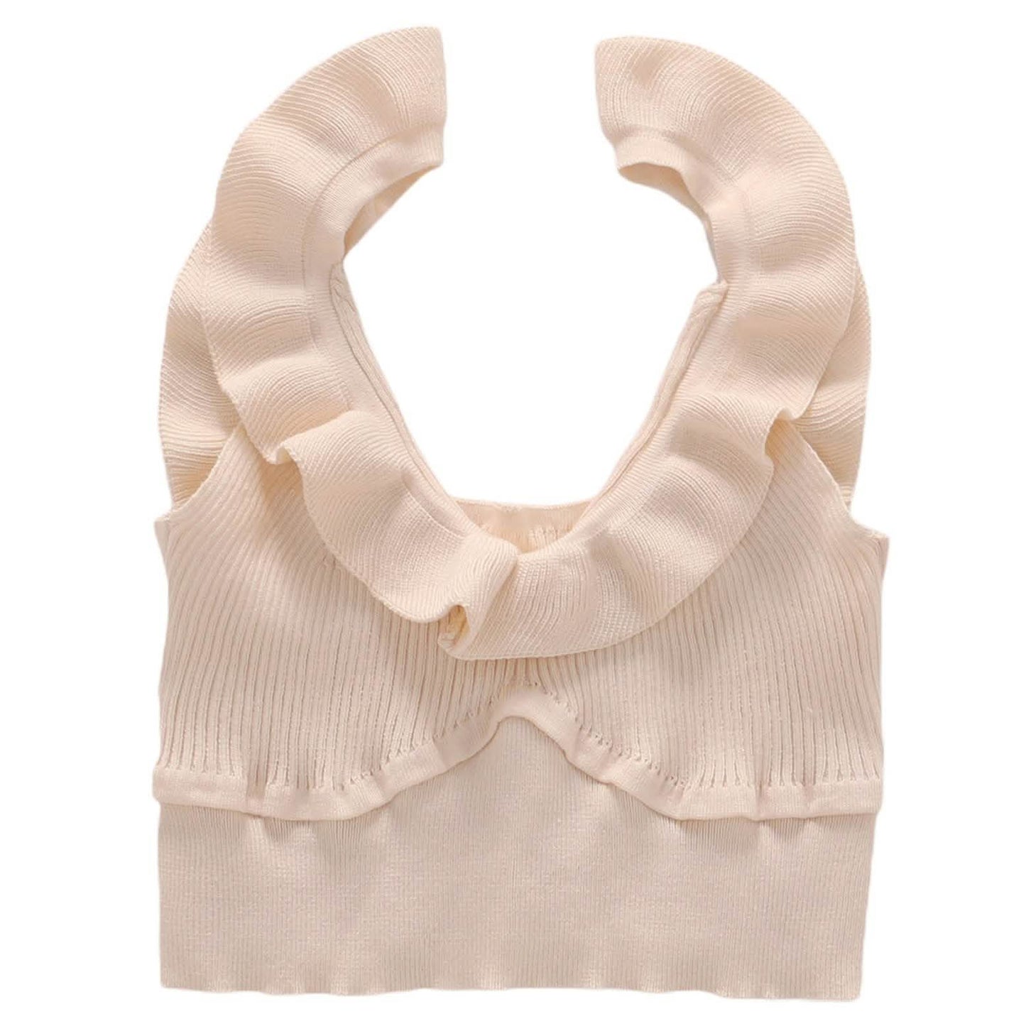 Meihuida Damen ärmellose V-Ausschnitt Crop Tops