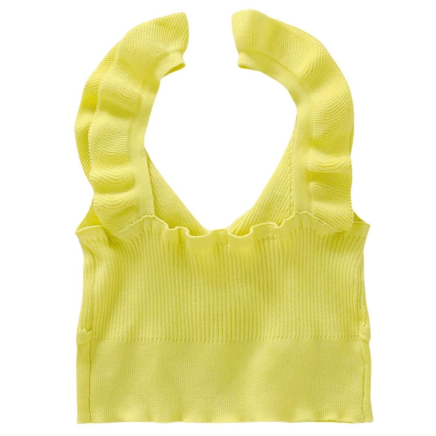 Meihuida Damen ärmellose V-Ausschnitt Crop Tops