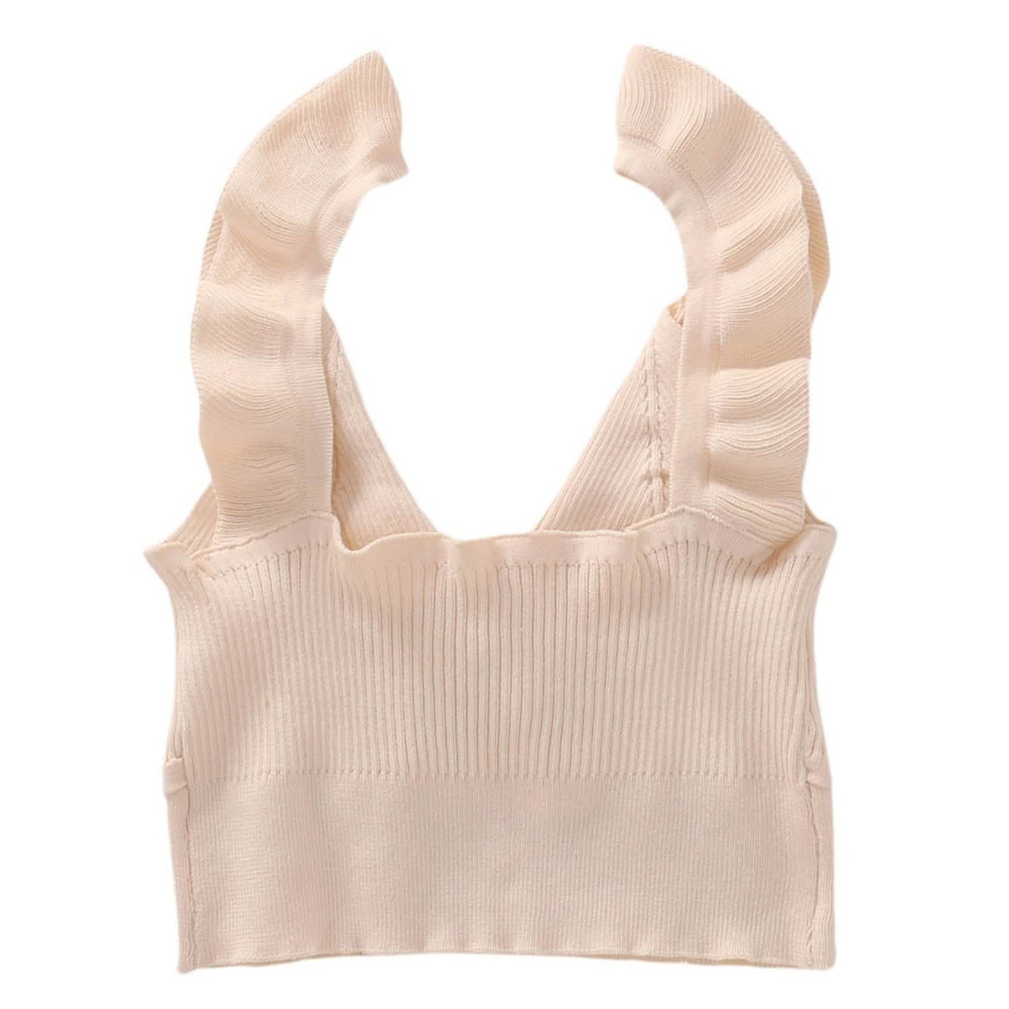 Meihuida Damen ärmellose V-Ausschnitt Crop Tops