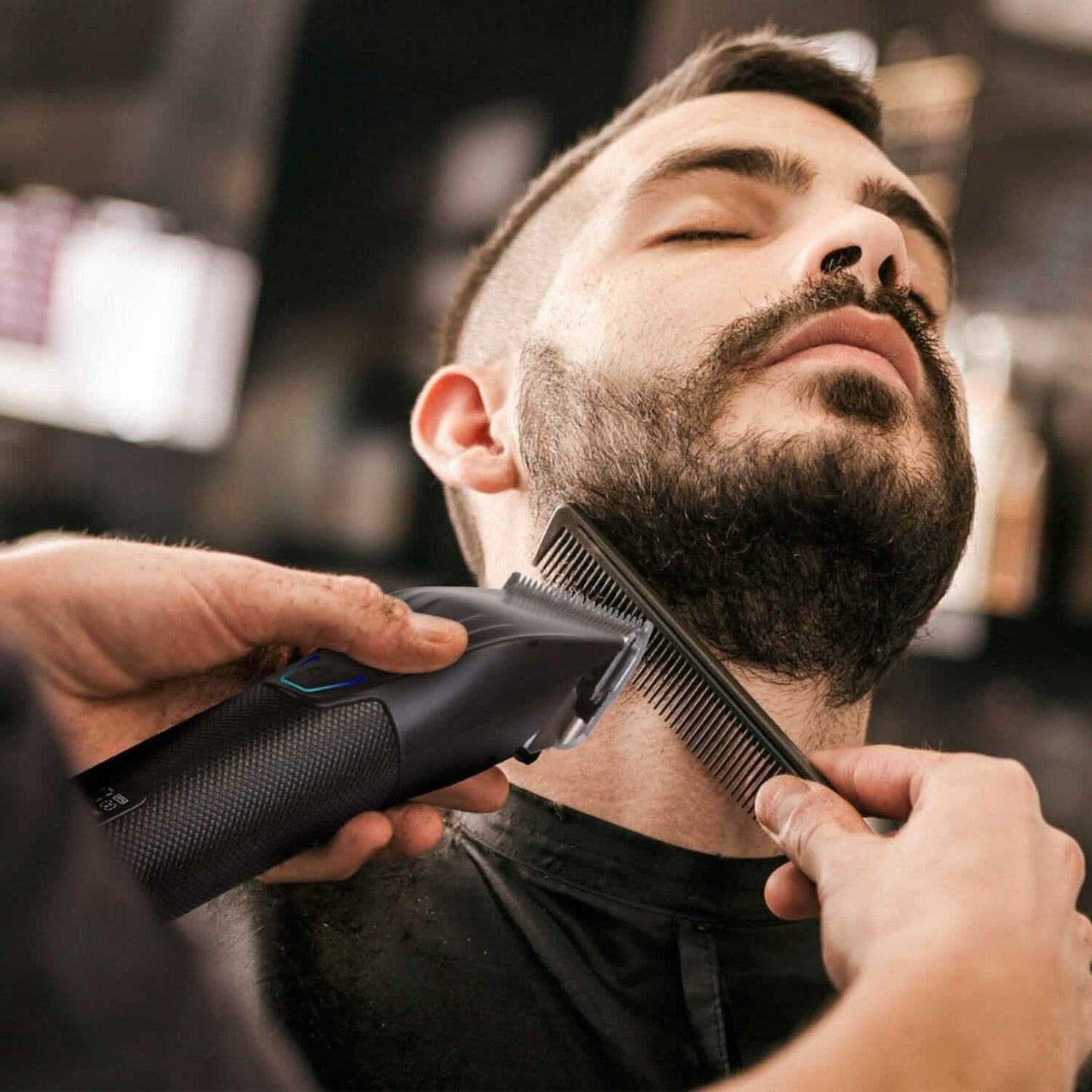 Herren Elektrischer Haarschneider T-Outliner Rasierer Trimmer Set