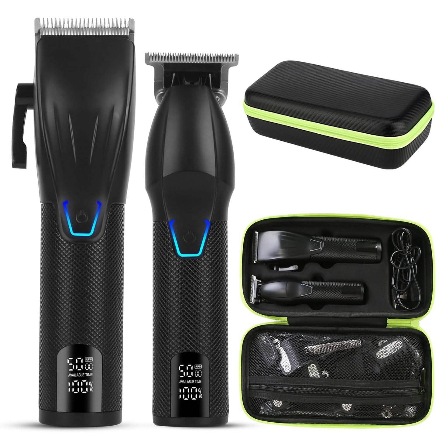 Herren Elektrischer Haarschneider T-Outliner Rasierer Trimmer Set
