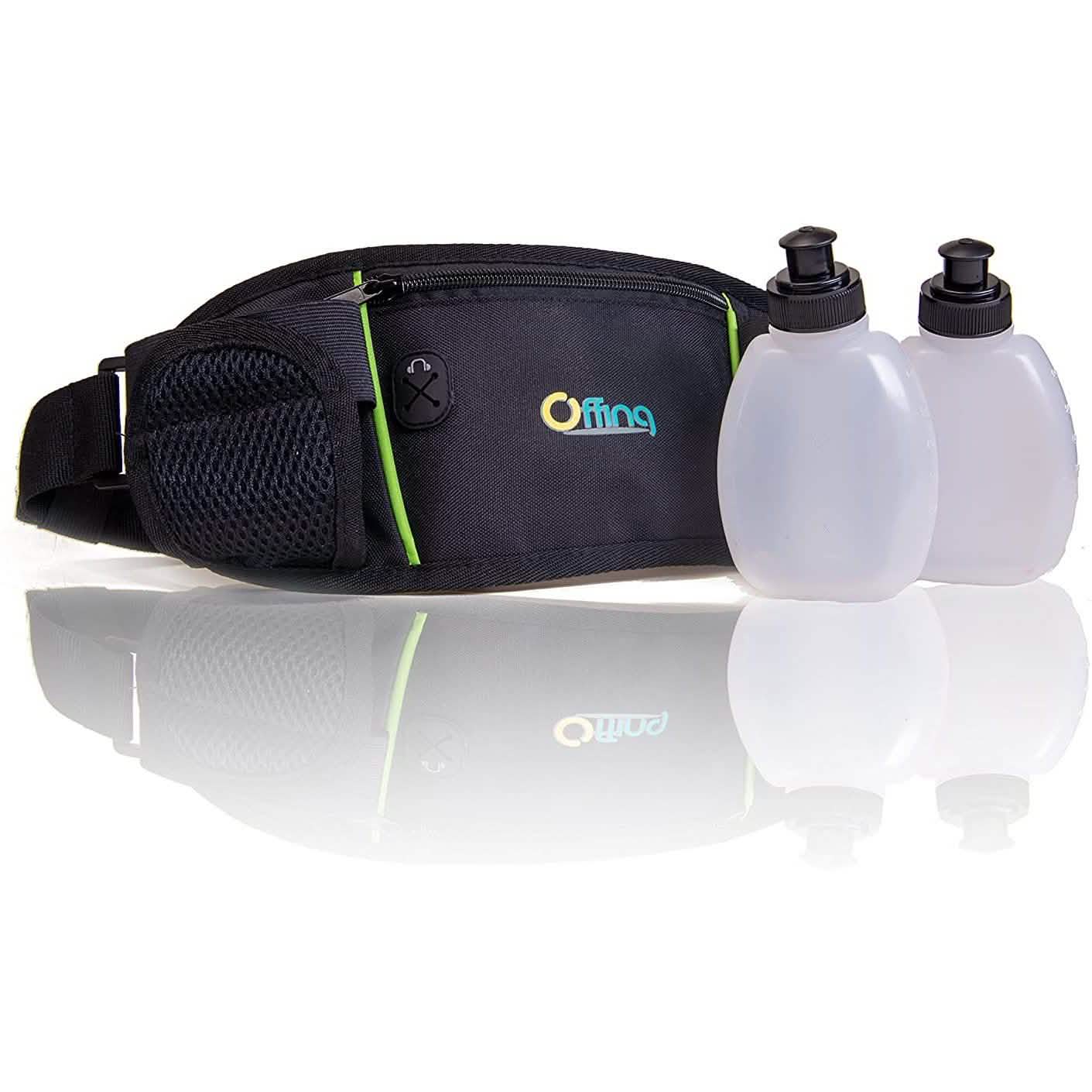 Herren oder Damen Trinkgürteltasche mit Wasserflaschen und Reißverschlussfach