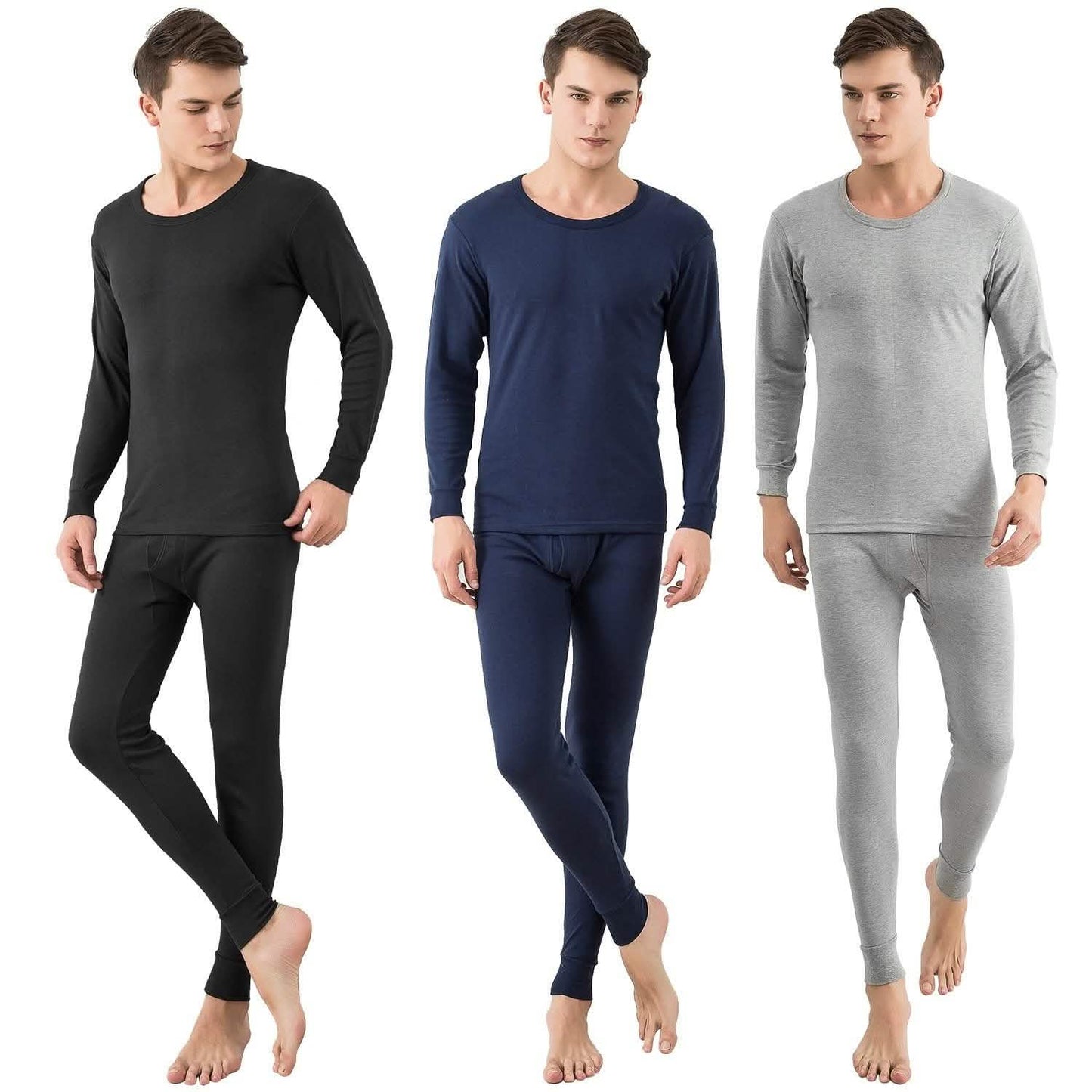 Herren Thermo-Unterwäsche-Set – lange Unterhose und Langarmshirt