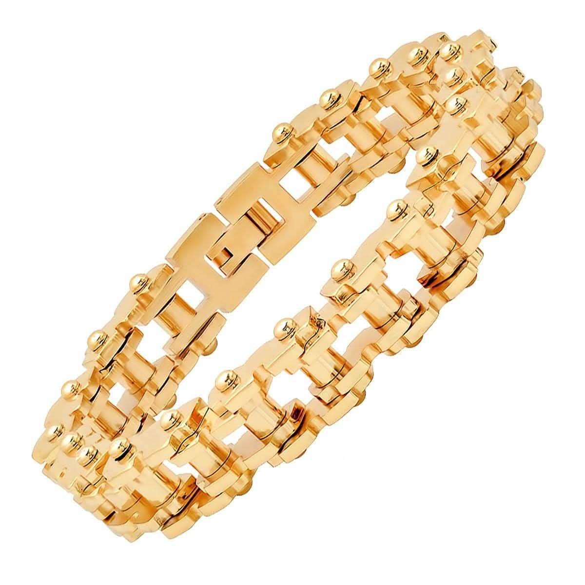 Herrenuhr mit 18K vergoldetem Legierungsarmband und Edelstahl und 18K vergoldetes Edelstahlarmband