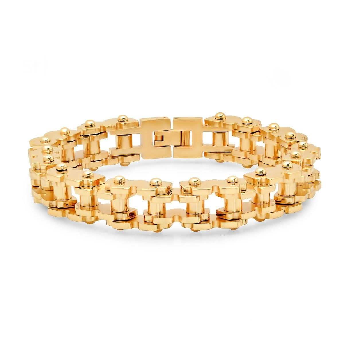 Herrenuhr mit 18K vergoldetem Legierungsarmband und Edelstahl und 18K vergoldetes Edelstahlarmband