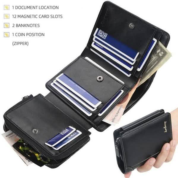Herren-Bifold-Geldbörse, stylisch